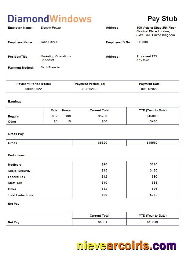 windows and door construction company payroll
